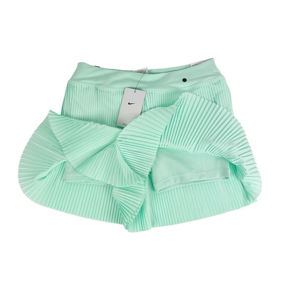 NIKE Women's Dri-FIT Ace Pleated Golf Shorts NWT Mint Foam Tennis Green Skort - Picture 11 of 15